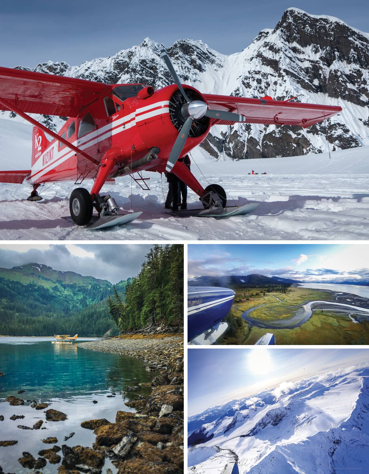 Montage of aviation and nature photos from Dean Mitton